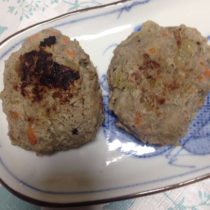 高野豆腐でかさまし&あっさりハンバーグ(*^^*)